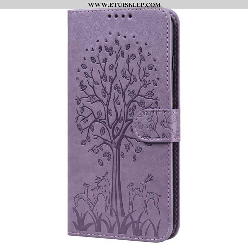 Etui Folio do Xiaomi Redmi Note 11 Pro / 11 Pro 5G Drzewo I Jeleń